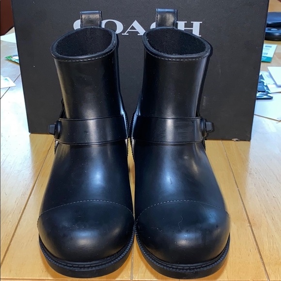 AUTH NIB COACH MOTO RAIN BOOTS US9 or US10 - Picture 6 of 12